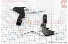 Гальмівні ручки V-brake, алюмінієві, чорно-сірі AR-N412D