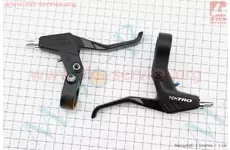 Гальмівні ручки V-brake, алюмінієві, чорно-сірі RS360A