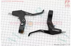 Гальмівні ручки V-brake, алюмінієві, чорно-сірі RS360A
