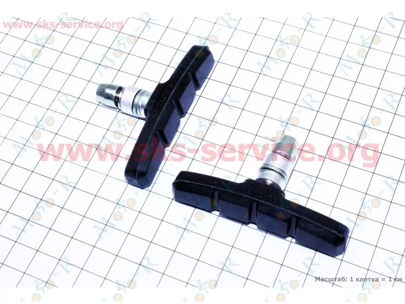 Фото 3 - Тормозные колодки V-brake 70мм, HJ-601.12/600.12