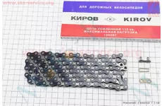 Ланцюг приводний 1/2х1/8х112L на 1 швидкість, сіро-чорний