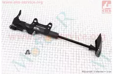 Пластмасовий насос з вузьким манометром, Т-ручкою, чорний SPM-1961P