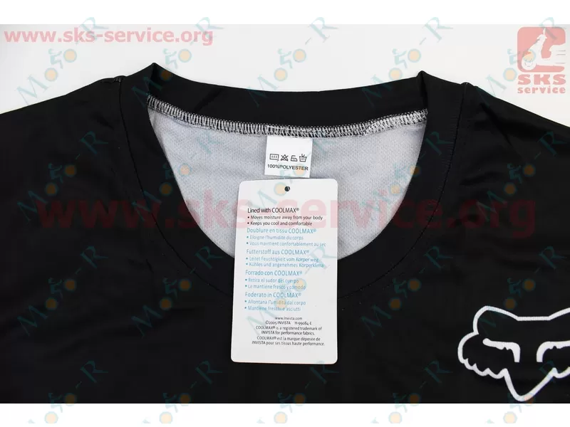 Фото 4 - Футболка (Джерси) для мужчин M - (Polyester 100%), короткие рукава, свободный крой, черно-серая, НЕ оригинал
