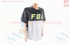 Футболка (Джерсі) для чоловіків L - (Polyester 100%), короткі рукави, вільний крій, чорно-сіра, НЕ оригінал, тип 2