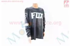 Футболка (Джерсі) для чоловіків M - (Polyester 100%), довгі рукави, вільний крій, чорно-біла, НЕ оригінал