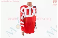 Футболка (Джерсі) для чоловіків L - (Polyester 100%), довгі рукави, вільний крій, червоно-біло-чорна, НЕ оригінал