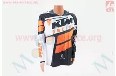 Футболка (Джерсі) для чоловіків L - (Polyester 100%), довгі рукави, вільний крій, чорно-жовто-біла, НЕ оригінал