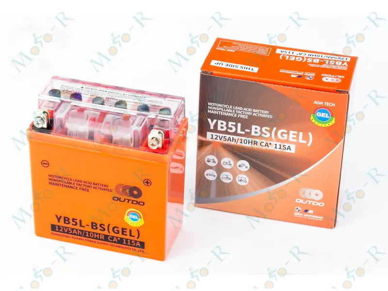 Фото 2 - Аккумулятор 12V5Ah YB5L-BS GEL (L120*W60*H130мм) 