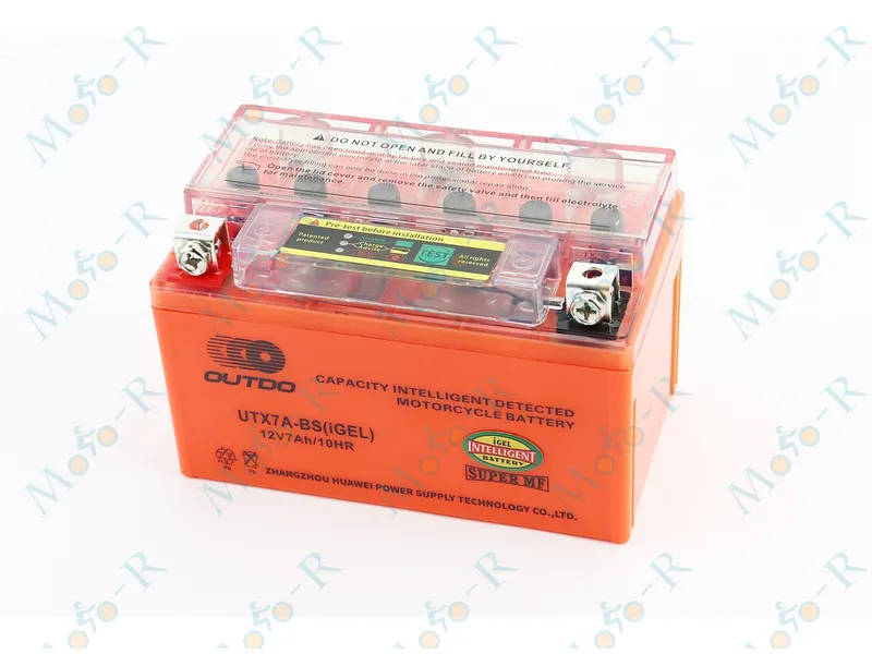 Фото 2 - Аккумулятор 12V7Ah UTX7A-BS GEL (L150*W87*H94mm), с ИНДИКАТОРОМ OUTDO