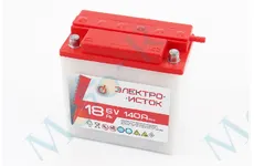  Акумулятор 6V18Ah 3MTC-18 кислотний (L140*W75*H140mm), кругла клема, 