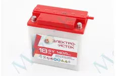  Акумулятор 6V18Ah 3MTC-18 кислотний (L140*W75*H140mm), кругла клема, 