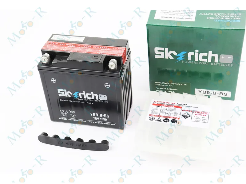 Фото 2 - Аккумулятор 12V9Ah YB9-B-BS кислотный (L135*W75*H137mm) 