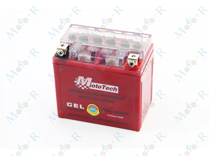 Фото 2 - Аккумулятор 12V5Ah YTX5L-BS GEL (L113*W70*H107mm) Mototech