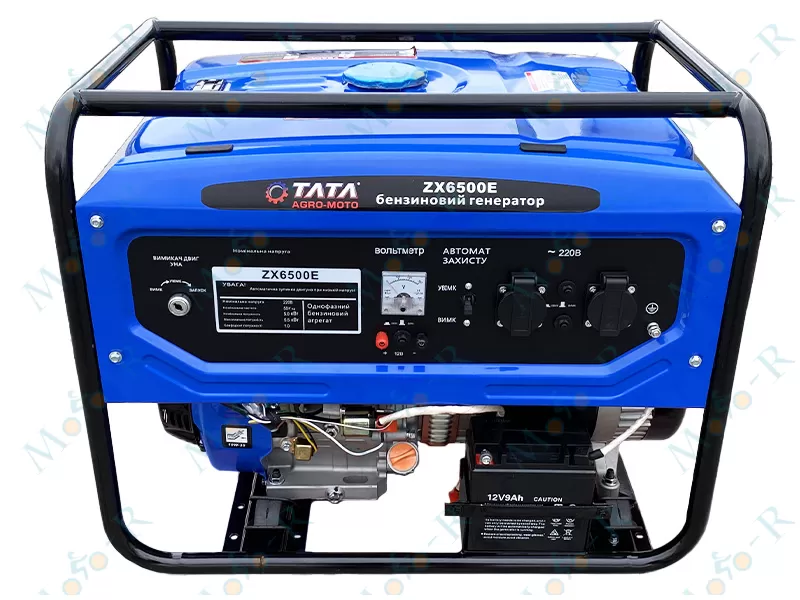 Фото 2 - Генератор бензиновый с электростартером TATA ZX6500E 5KW