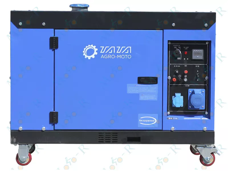 Фото 3 - Генератор безшумний дизельний ТАТА JM8000TD 5.0/5.5KW (однофазний, зі свічкою розжарення)