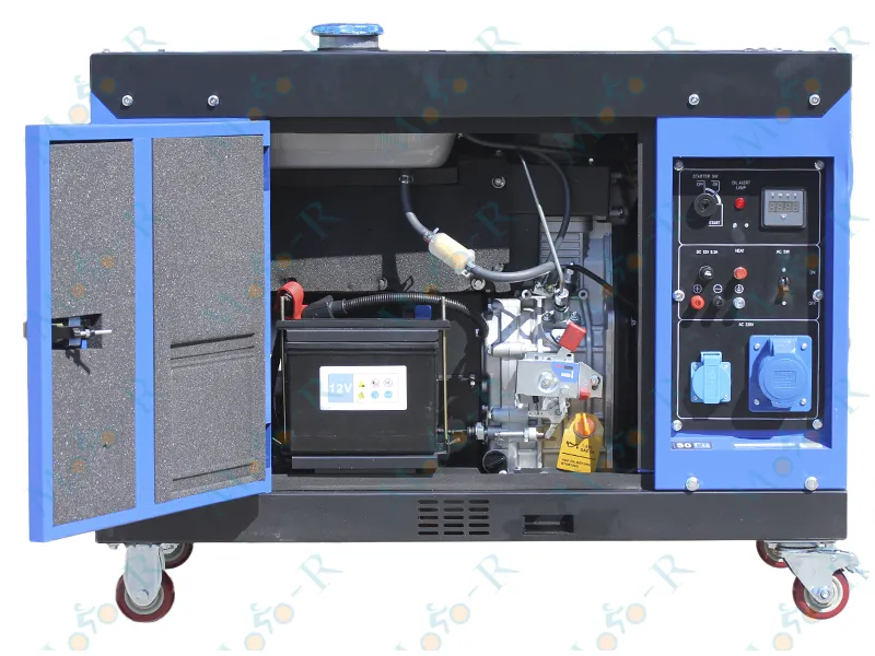 Фото 4 - Генератор безшумний дизельний ТАТА JM8000TD 5.0/5.5KW (однофазний, зі свічкою розжарення)