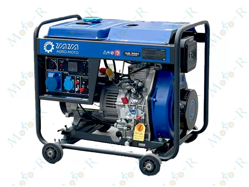 Фото 2 - Генератор дизель JM8500X(E) 6.0/6.5KW (однофазний+свічка розжарення) ТАТА