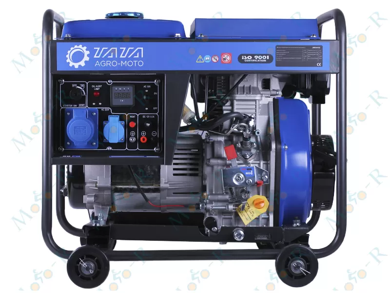 Фото 4 - Генератор дизель JM8500X(E) 6.0/6.5KW (однофазний+свічка розжарення) ТАТА