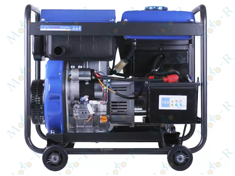 Фото 5 - Генератор дизель JM8500X(E) 6.0/6.5KW (однофазний+свічка розжарення) ТАТА