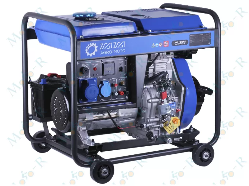 Фото 6 - Генератор дизель JM8500X(E) 6.0/6.5KW (однофазний+свічка розжарення) ТАТА