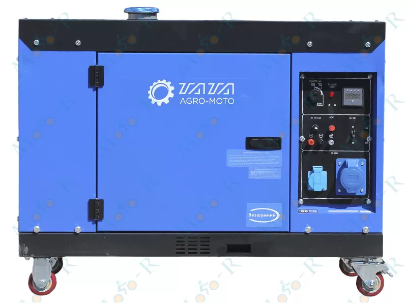 Фото 4 - Генератор дизель JM9000TD 6.0/6.5KW (однофазний+свічка розжарення) безшумний ТАТА