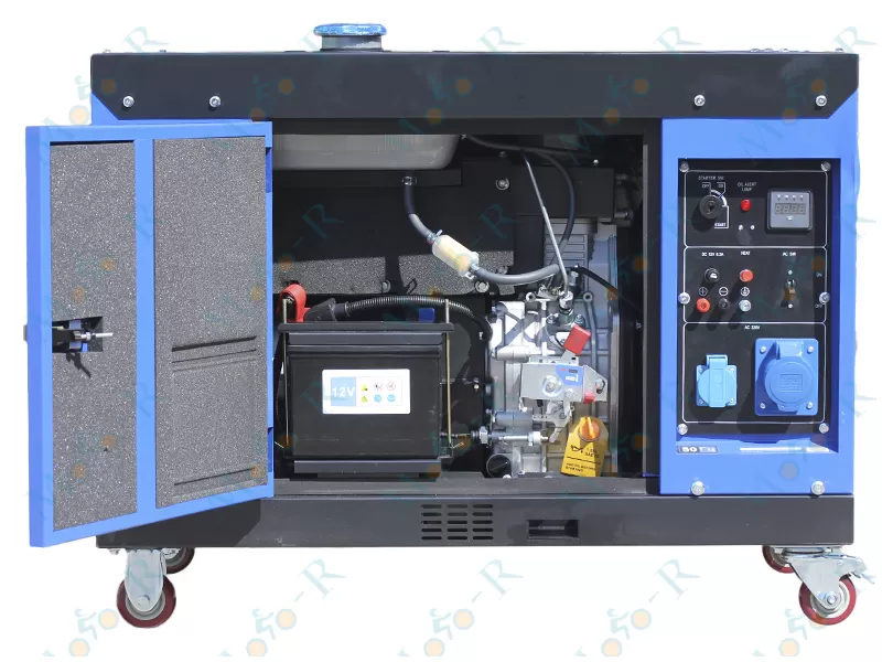 Фото 5 - Генератор дизель JM9000TD 6.0/6.5KW (однофазний+свічка розжарення) безшумний ТАТА
