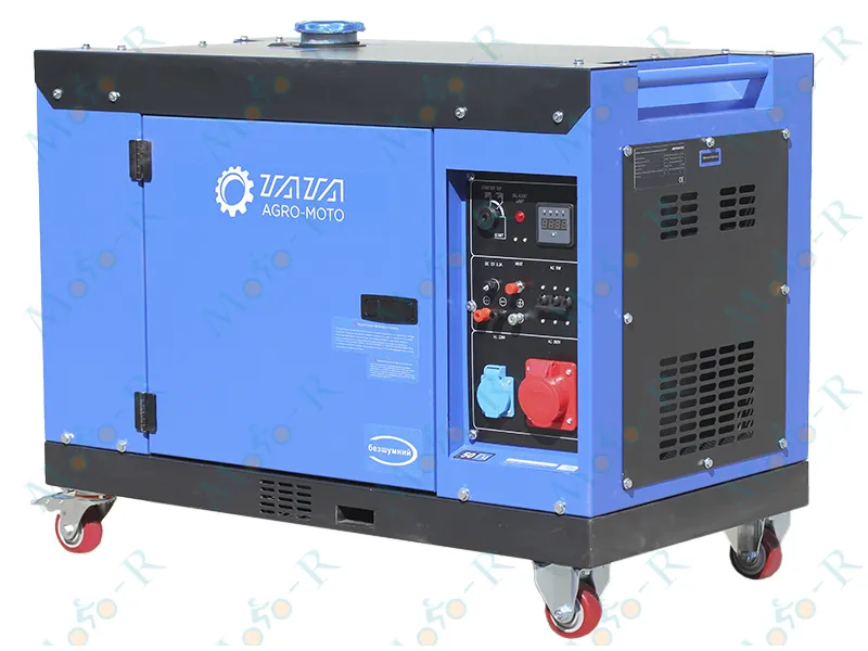 Фото 2 - Генератор дизель JM10000TD 6.5/6.8KW (однофазний+свічка розжарення) безшумний ТАТА