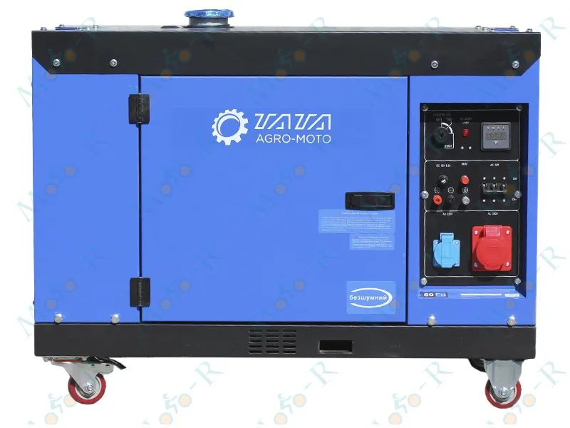 Фото 4 - Генератор дизель JM10000TD 6.5/6.8KW (однофазний+свічка розжарення) безшумний ТАТА