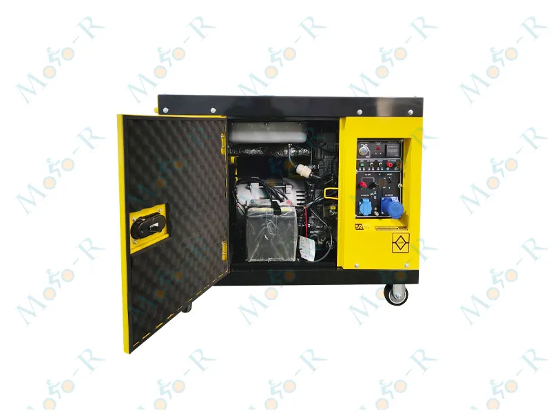 Фото 6 - Генератор дизель S11500DS 10KW (однофазный+свеча накала) бесшумный YBX