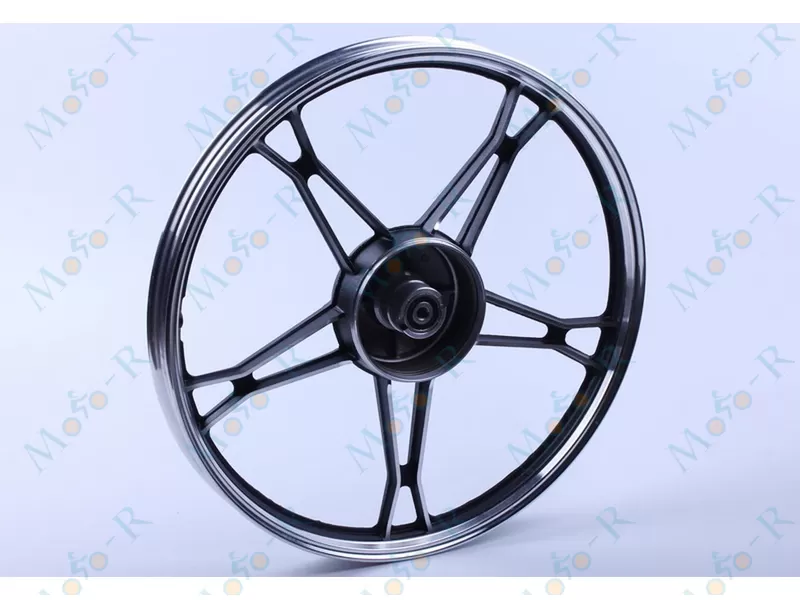 Фото 3 - Диск передній литий, барабанне гальмо 17*1,2 (black) 2,5kg Дельта/Альфа