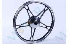 Диск передній литий, барабанне гальмо 17*1,2 (black) 2,5kg Дельта/Альфа