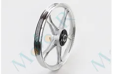 Диск задній литий Дельта/Альфа ТАТА 17*1,4 silver 3 кг, барабанне гальмо