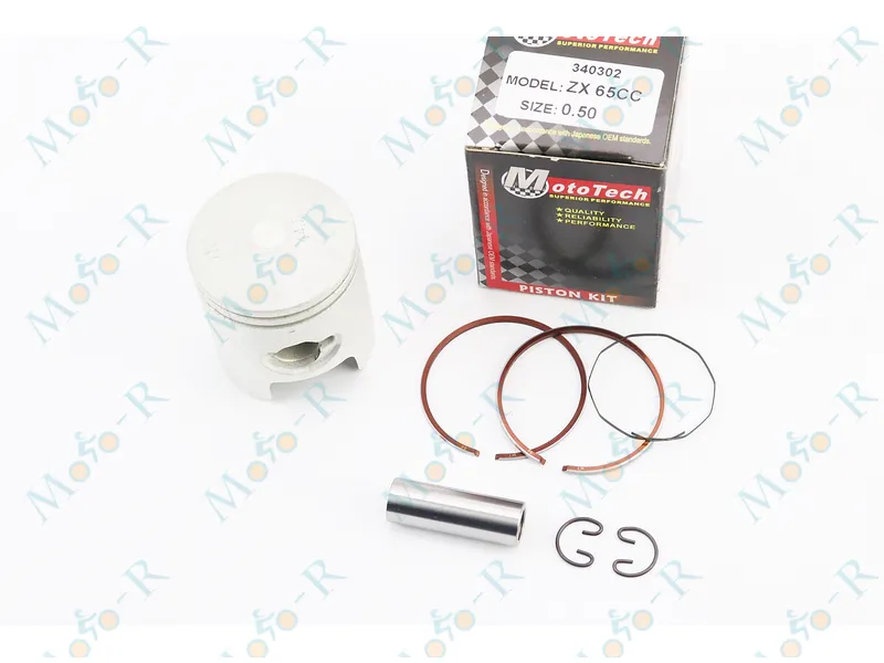 Фото 2 - Поршень к-кт Honda DIO ZX65 44мм +0,50 (палец 12мм) Тайвань Mototech