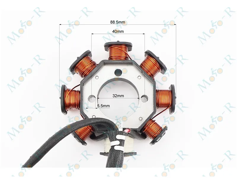 Фото 4 - Kinlon JL150-70C Статор магнето (генератора) (8 котушок 