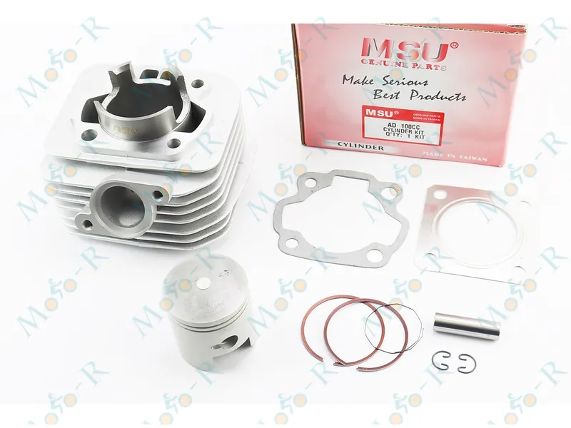Фото 2 - Цилиндр к-кт (цпг) Suzuki AD100cc-52,5мм (поршень h=60мм, палец d=12мм) MSU