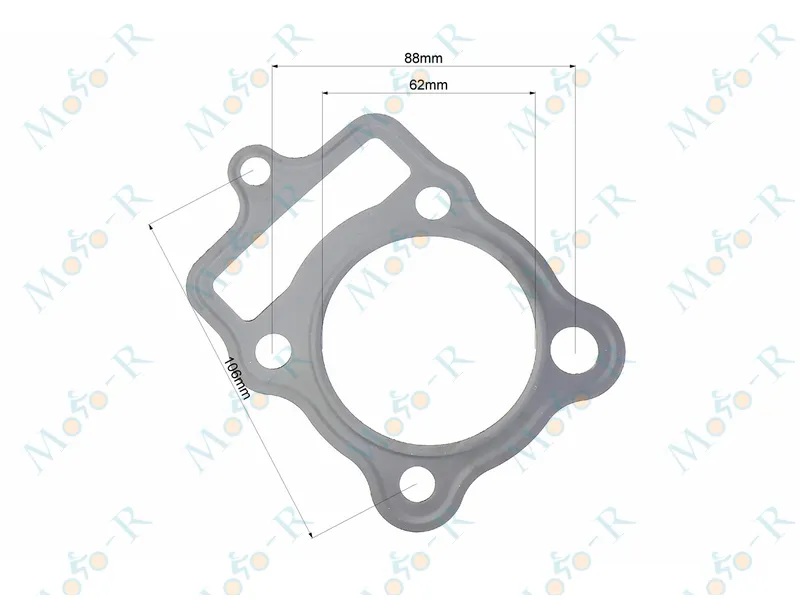Фото 3 - Kinlon JL150-70C Прокладка головки циліндра CG-150cc 62мм (метал)