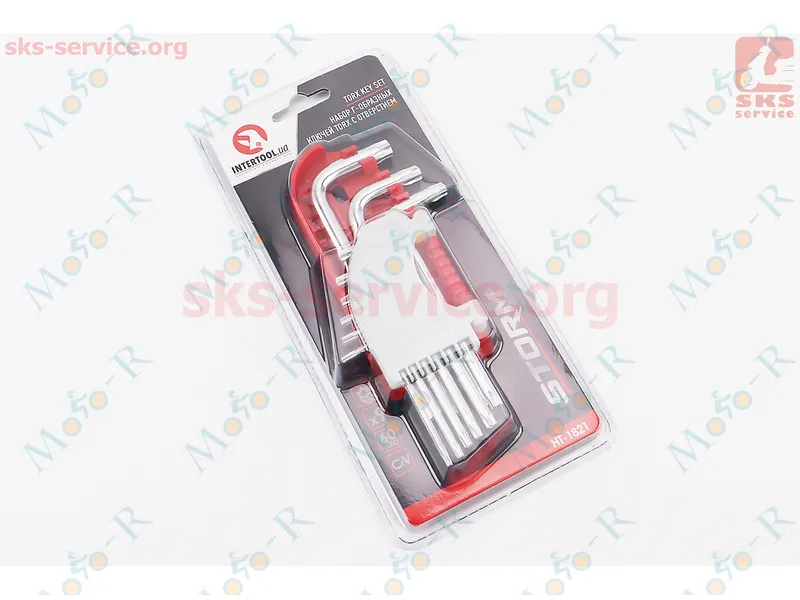 Фото 2 - Набор Г-образных ключей TORX (T10/T15/T20/T25/T27/T30/T40/T45/T50) S2 PROF
