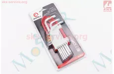 Набір Г-подібних ключів TORX (T10/T15/T20/T25/T27/T30/T40/T45/T50) S2 PROF