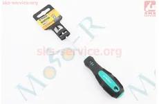 Викрутка магнітна TORX TT20х100мм ручка з покриттям TPR