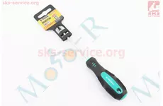 Отвёртка магнитная TORX TT20х100мм ручка с TPR покрытием