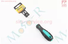 Отвёртка магнитная TORX TT27х100мм ручка с TPR покрытием