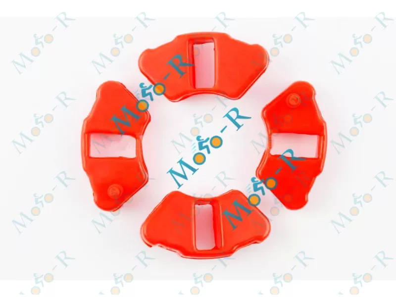Фото 2 - Резинка демпферная JH 70/JH 90 Delta/Alfa силикон (красные,мягкие)