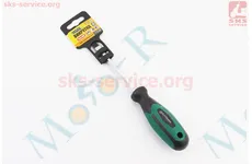 Викрутка магнітна шліцьова HEX SL6х100мм ручка з покриттям TPR