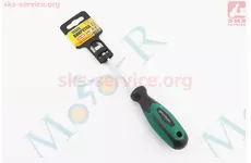 Викрутка магнітна шліцьова HEX SL6х100мм ручка з покриттям TPR
