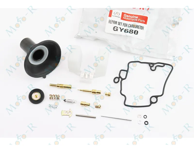 Фото 2 -  Ремкомплект карбюратора GY 6 50сс/60cc/80cc 15 деталей+мембрана 18мм
