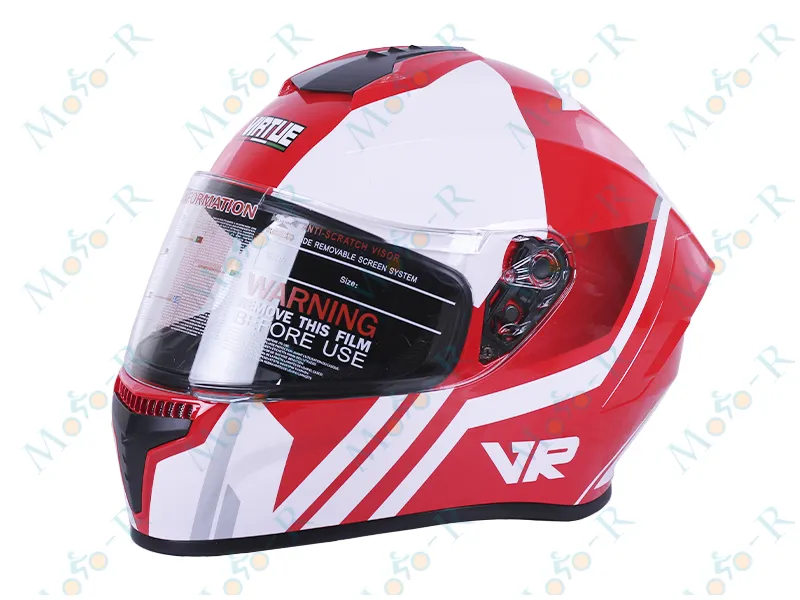 Фото 3 - Шолом  закритий MD-813 VIRTUE (червоно-білий, size L)