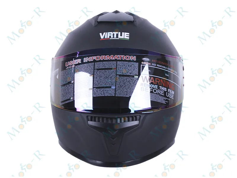 Фото 5 - Шолом  закритий MD-813 VIRTUE (чорний матовий, скло хамелеон, size L)