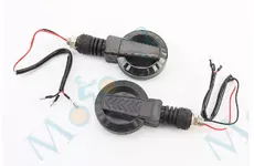 Поворот діодний на гнучкій ніжці + габарит білий LED БУБЛИК 