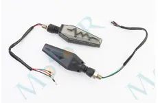 Поворот діодний на гнучкій ніжці + габарит білий LED човник тип 1 