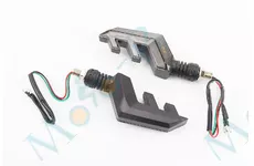 Поворот диодный на гибкой ножке + габарит белый LED СТРЕЛА тип 2